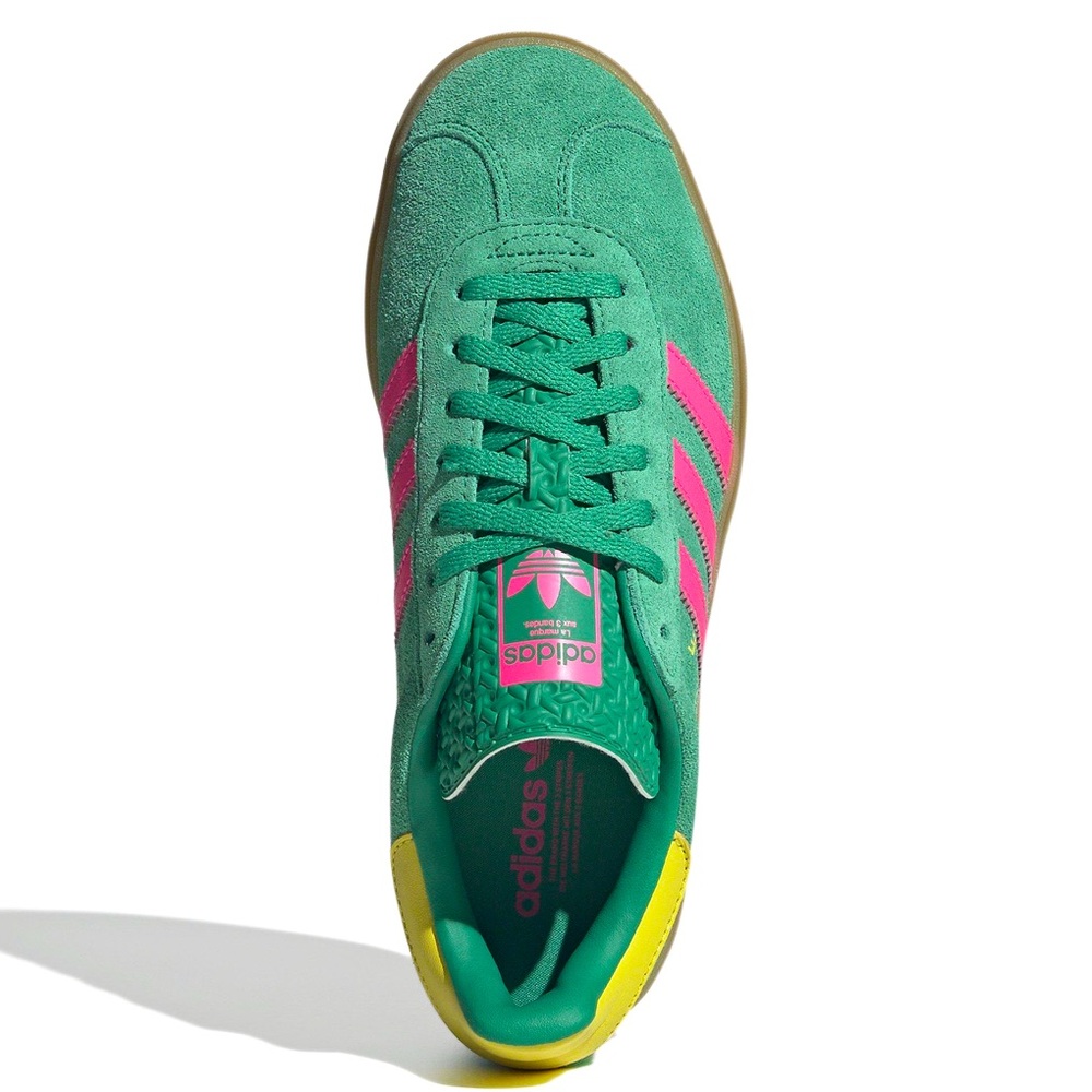 💚💕 Adidas Gazelle Bold Green Lucid Pink 💕💚 - Picture 5 of 5